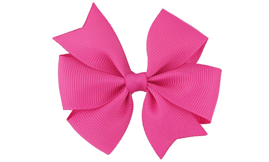 Image 8: Pack of 10 Hair Bows for Kids