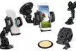 WalvoDesign Mobile Phone Car Mount with Suction Cup and Air Vent Clip - Second Medium