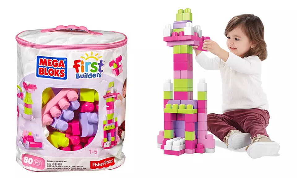 Mega Bloks First Builders Big Building Bag of Blocks - Primary Image