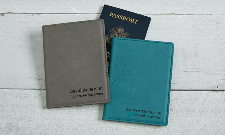 Personalized Leather Passport Holder from Personalization Mall (Up to 50% Off)  - Primary Image