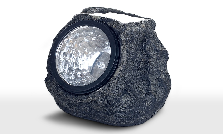 Pure Garden Solar Rock Landscaping Lights (Set of 4) | Groupon