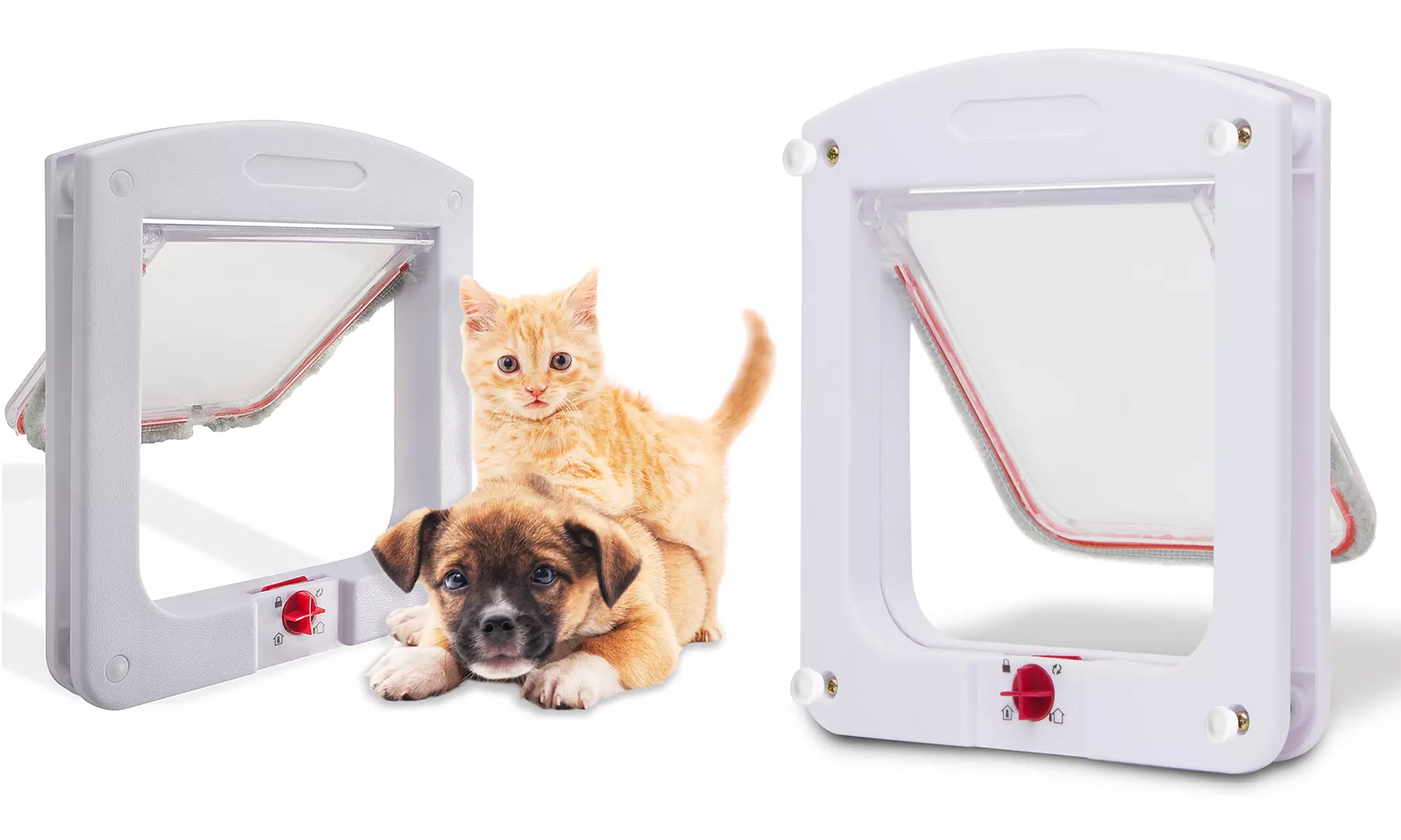 4-Way Lockable Flap Pet Door - Second Medium