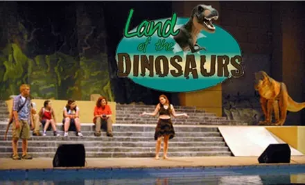 Half Off a Ticket to the Land of the Dinosaurs Show. Adult and Child Tickets Available. - Primary Image