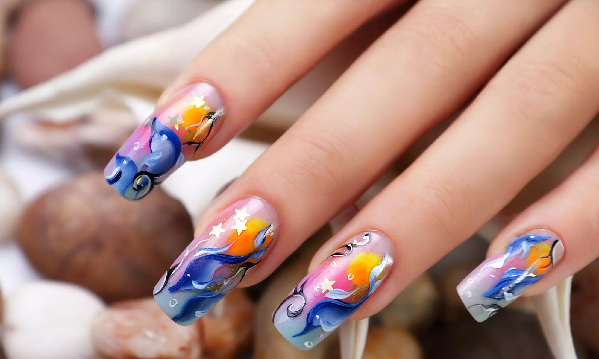 Mani-Pedis or a Manicure and Nail Art at Tiffany Nailz Located in Spoiled Studio Salons (Up to 53% Off) - Primary Image