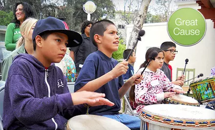 $6 Donation to Help Free Arts for Abused Children Sponsor Two Children in a Drum Circle Event - Primary Image