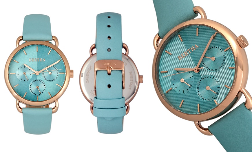 Image 7: Montre "Bertha Gwen" avec jour et date