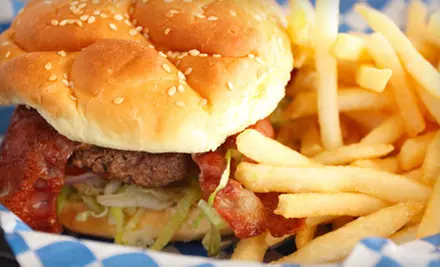 $13 for a Cheeseburger Meal for Two with Fries and Beer at The Flinn Springs Inn in El Cajon (Up to $27.98 Value) - Primary Image