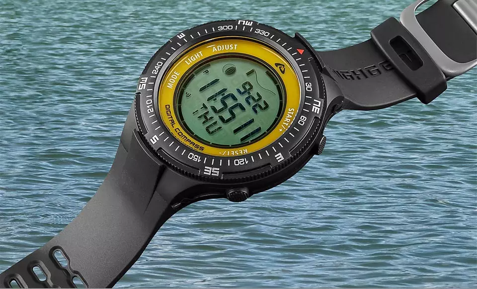 $58.99 for a Highgear Men's Angler Fishing Watch ($199 List Price). Free Shipping and Returns. - Primary Image