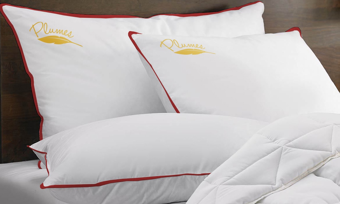 Kussens met een vulling van 100% eendeveren van het merk Sampur