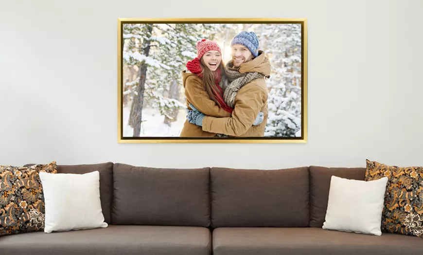 Image 3: Canvas with Floating Frame