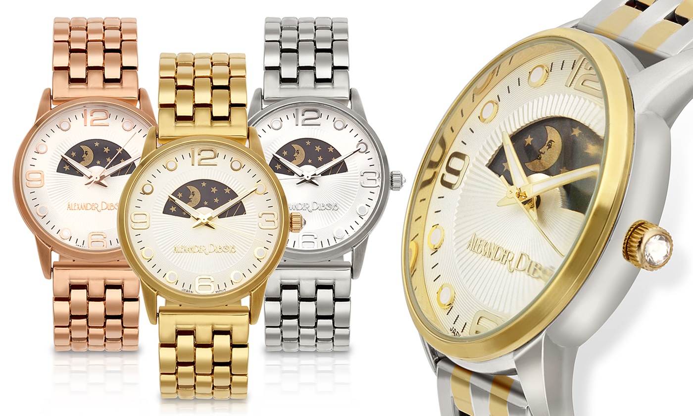 Alexander Dubois Lumieres Women's Moon Phase Watch - Primary Image