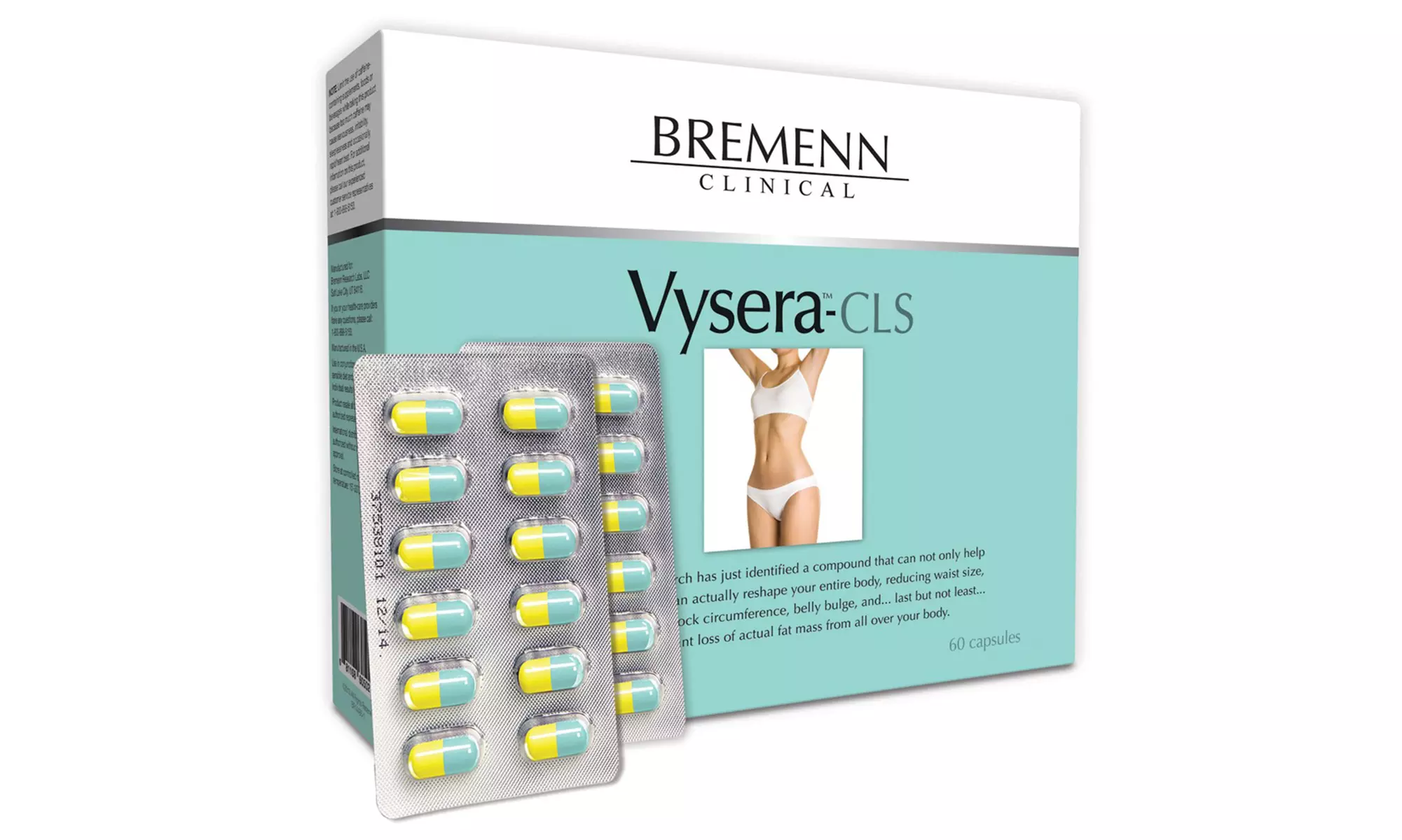 60-Serving Container of Bremenn Clinical Vysera CLS Weight Loss Supplements - Primary Image