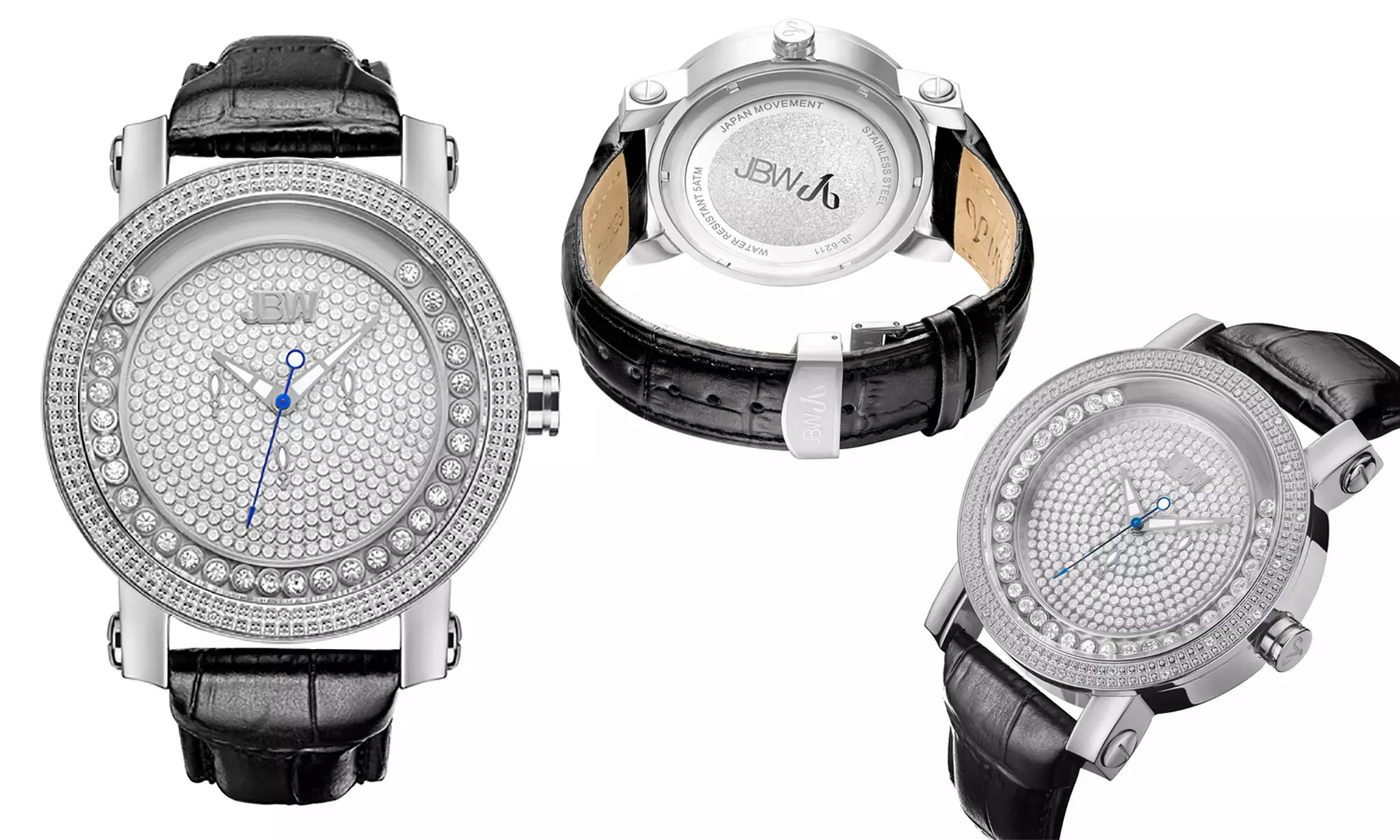 JBW Men's Hendrix Watch with Genuine Diamonds - Second Medium