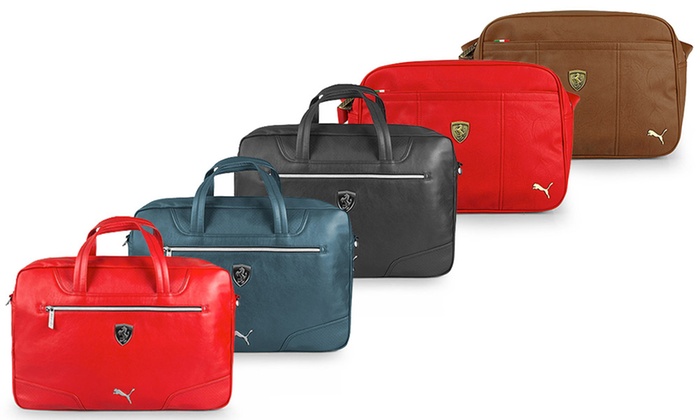 puma ferrari leather bag