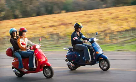 $395 for a One-Day Vespa Tour of Wine Country for Two from Wine Country Vespa ($790 Value)  - Primary Image