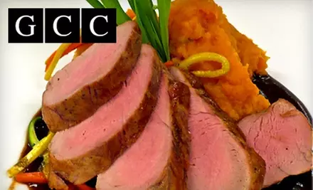 $25 for $50 Worth of Upscale Dinner and Drinks at GCC or $10 for $20 Worth of Breakfast or Lunch at Garden Court Café - Primary Image