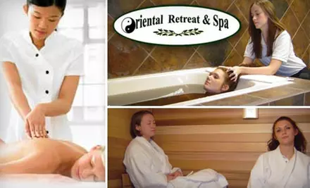 $35 for a 45-Minute Chinese Healing Massage and Your Choice of Herbal Foot Soak or Hand Paraffin Treatment at Oriental Retreat & Spa in Kirkland ($72 Value) - Primary Image