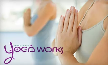 $50 for Eight Drop-In Yoga Classes at Midland Yoga Works ($100 Value) - Primary Image