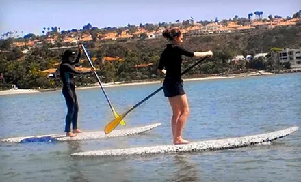 One Paddleboard Class from 2 Stand Up Guys in Carlsbad. Two Options Available. - Primary Image