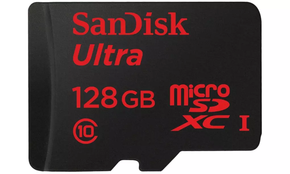 Sandisk 128GB Ultra microSDXC UHS-I Class 10 Memory Card w/ Adapter - Primary Image