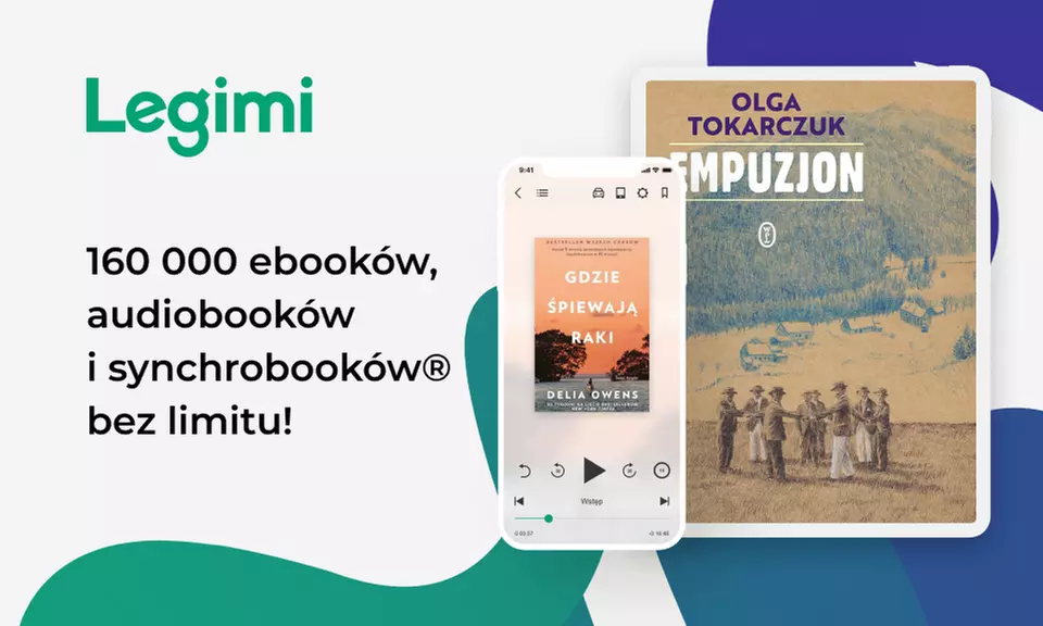 Dostęp na 30 dni do e-booków, audiobooków i synchrobooków na platformie Legimi (do -98%) - Primary Image