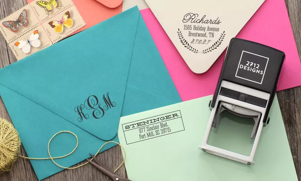 Personalized Self-Inking Stamps with Shipping Included from 2712 Designs (Up to 57% Off). Four Options Available. - Second Medium