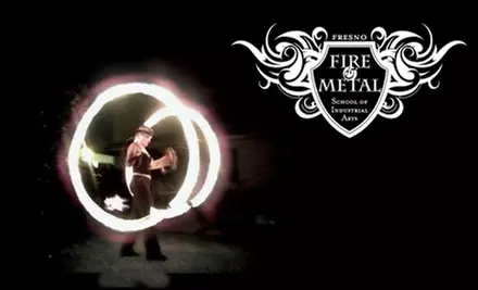 Repoussé or Poi Fire-Spinning Class at Fresno Fire and Metal. Two Options Available. - Primary Image