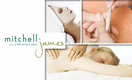 $50 for a Massage, Haircut, Manicure, and Facial at Mitchell James Salon ($129 Value) - Primary Image