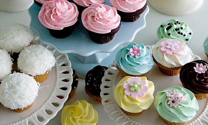 One Dozen or Half-Dozen Pre-Assorted Mini Cupcakes at Cupcakes at Metrotown (Up to 40% Off) - Second Medium