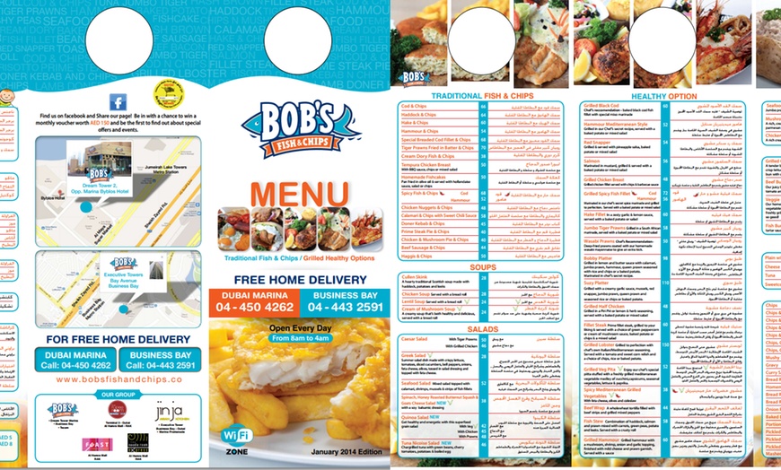 Image 2: Meal at Bob’s Fish & Chips 