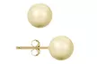 Swarovski Elements Pearls with Solid 14K Gold Backings - Second Medium