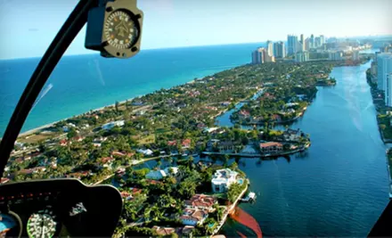 $299 for South Beach Helicopter Adventure for Three from Miami Nice Tours ($600 Value) - Primary Image