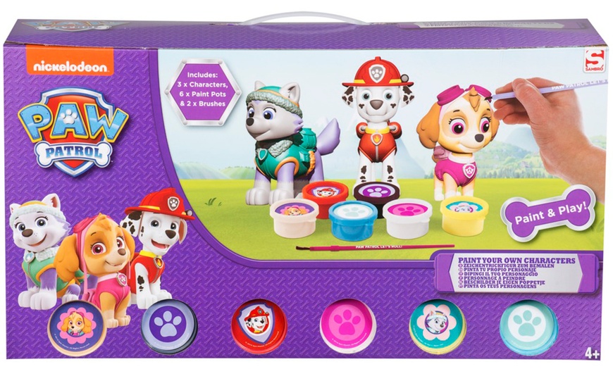 Image 2: Paw Patrol Paint Your Own Figures