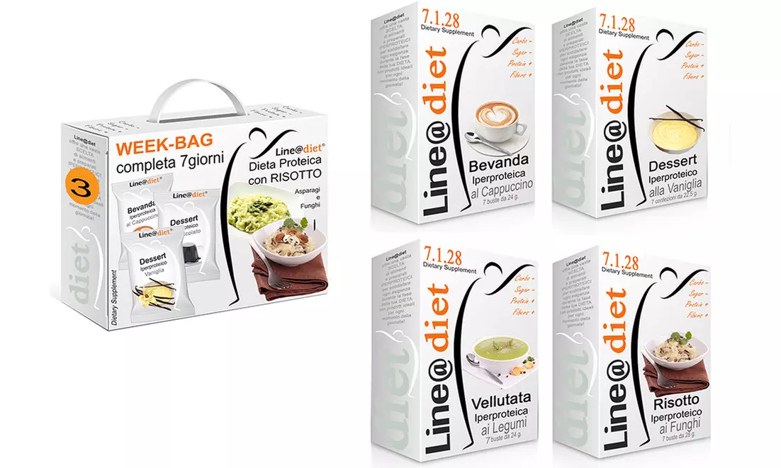 Kit Dieta Proteica Line@ con risotto e pasta