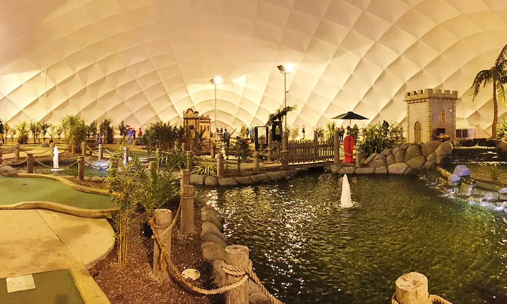 18 Holes of Adventure Golf for Two or Four People with Slush Drink