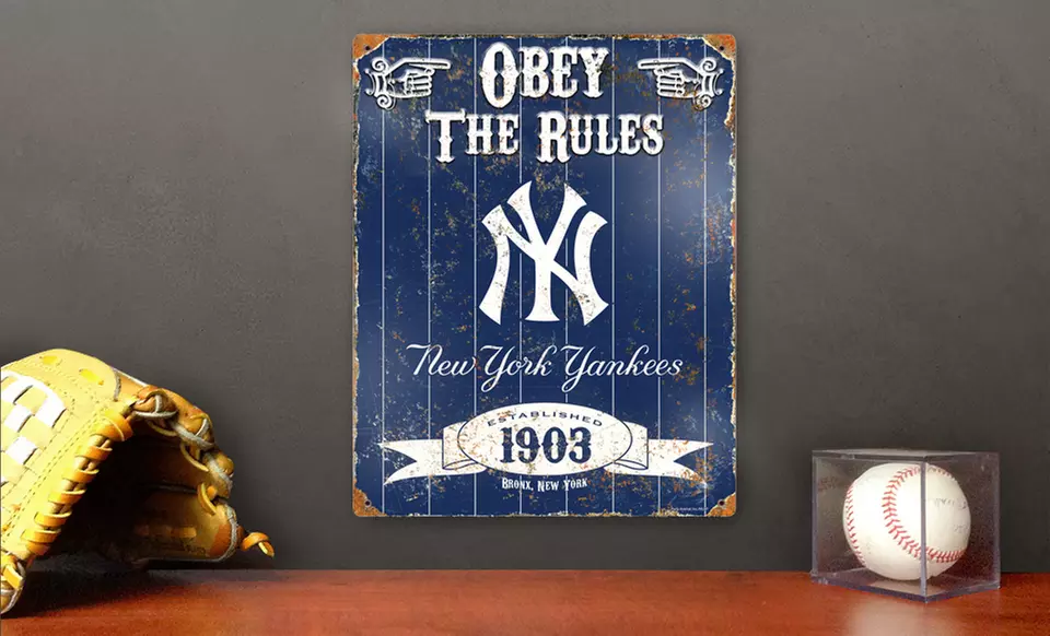 14.5"x11.5" MLB Team Embossed Metal Signs - Primary Image