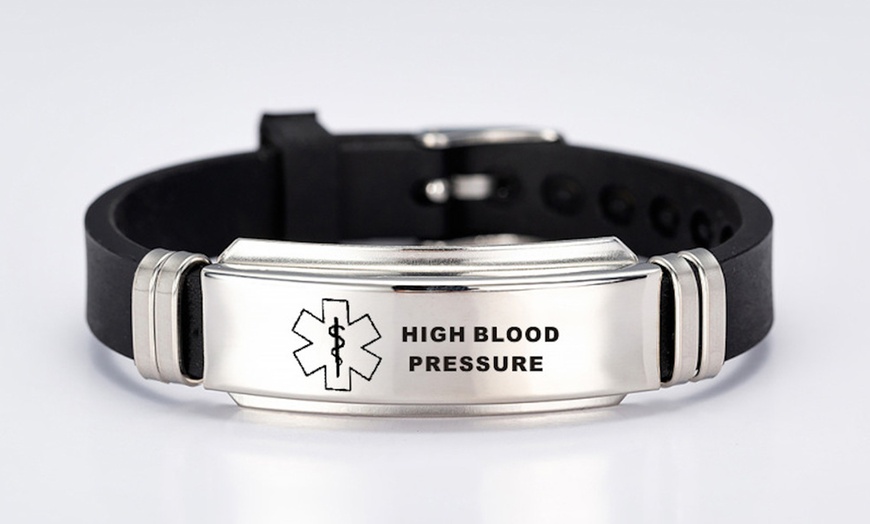 Image 9: Stainless Steel Medical ID Warning Bracelet