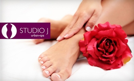 $68 for a Christmas Cheer Mani-Pedi at Studio J Urban Spa ($178.50 Value) - Primary Image