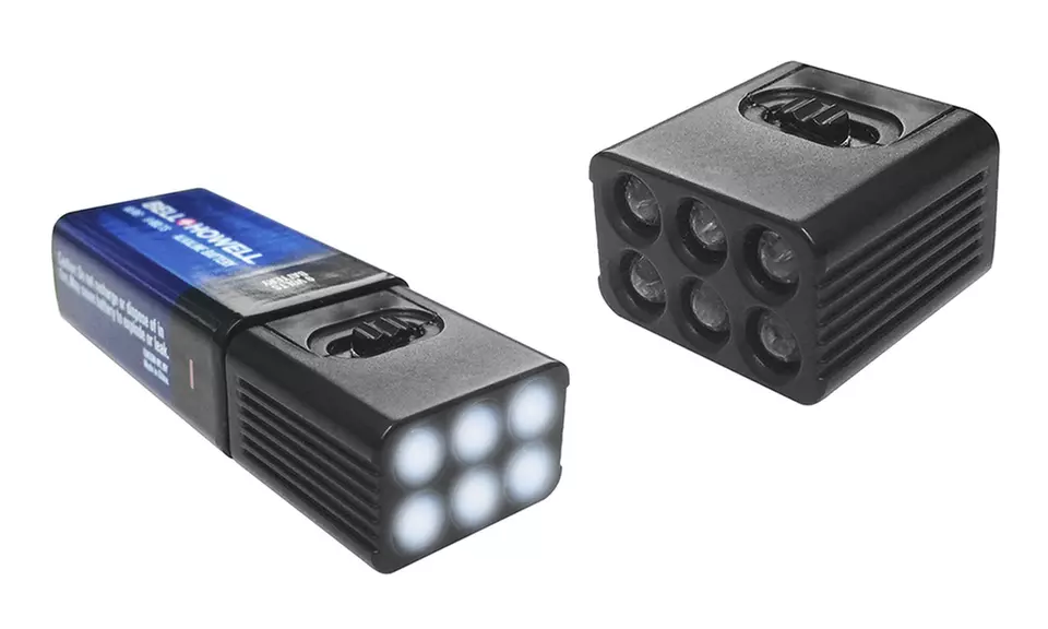Block-lite Micro Brite 6-LED Mini Flashlights with Bell + Howell 9V Batteries (2-Pack) - Second Medium