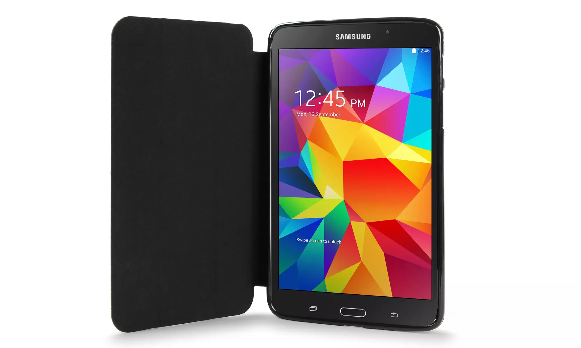 OnTek 7” Samsung Tab 4 Slim Folio Tablet Case with Scratch Resistant Flip Cover  - Second Medium