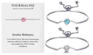 Philip Jones Birthstone Bracelet with Crystals from Swarovski®