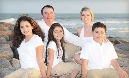 $65 for a Beach Portrait Session on Mustang Island and Mounted Print from M&J Photography ($228 Value) - Primary Image