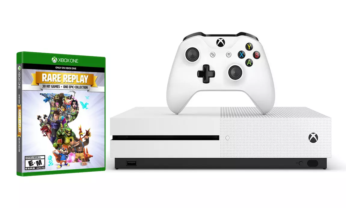 Xbox One S 500GB Console with Rare Replay Collection (Manufacturer Refurbished) - Primary Image