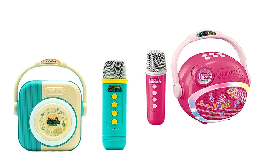 Image 4: Kabelloser Bluetooth Karaoke-Lautsprecher mit Mikrofon