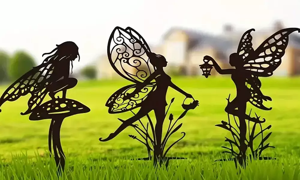 1x oder 3x Dekorativer Feen-Gartenstecker im Stil nach Wahl - Primary Image