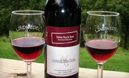 $15 for $30 Worth of Wine and a Complimentary Wine Tasting for Two at Lindwedel Wine Garden  - Primary Image