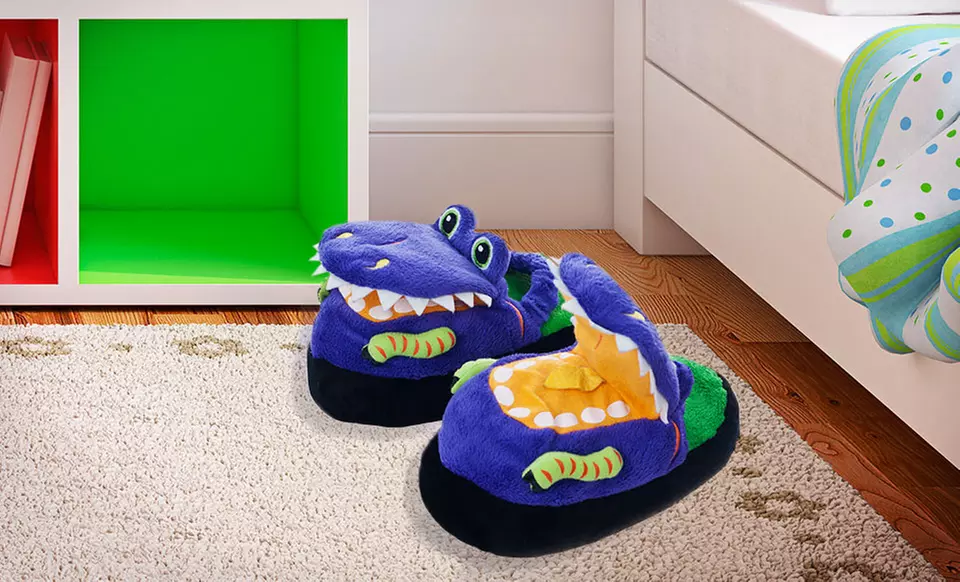 Silly Slippeez Glow-in-the-Dark Kids' Slippers. Multiple Styles Available. Free Returns. - Primary Image