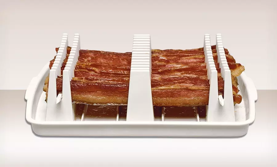 Bacon Wave Microwave Bacon Tray. Free Returns. - Second Medium