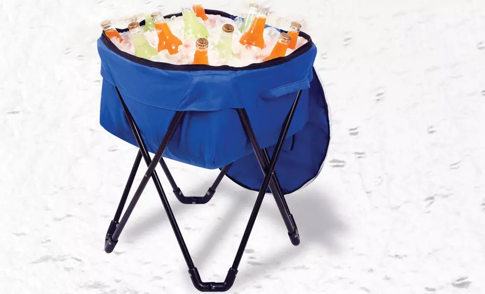 Collapsible Drinks Cooler with Stand and Carrying Case. Free Returns. - Primary Image