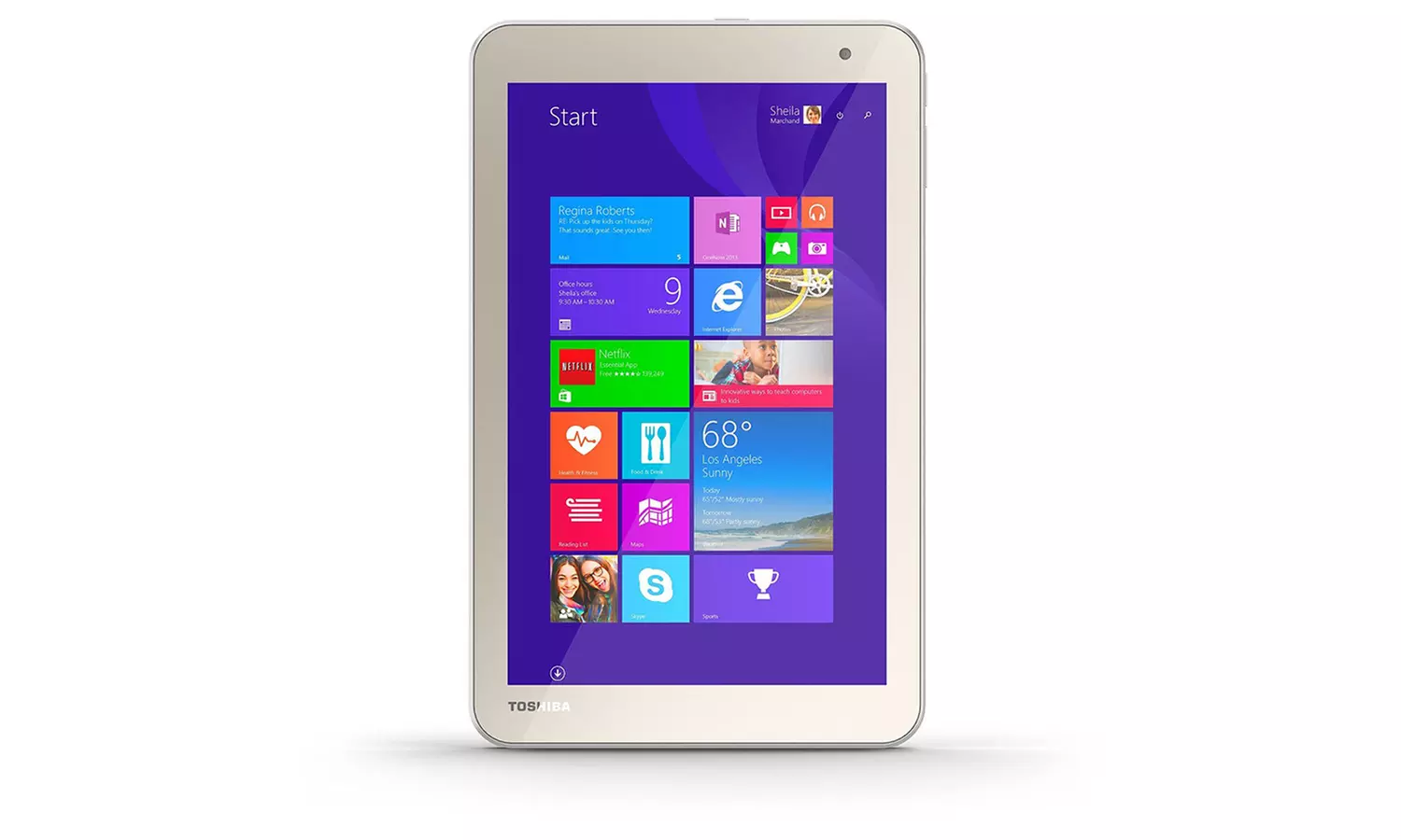 Toshiba Encore 2 64GB 8" Windows WiFi Tablet with Intel Atom Quad-Core 1.33GHz Processor and 2GB RAM - Primary Image
